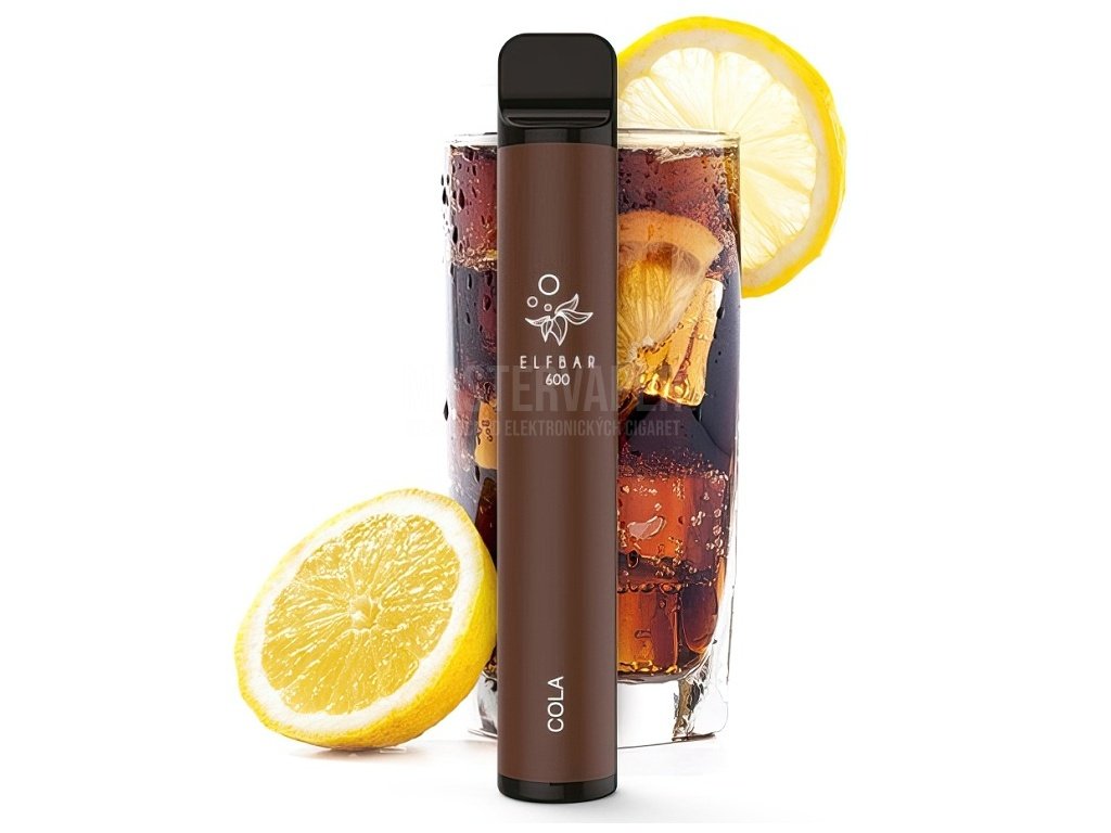 Elf Bar 600 - 20mg - Cola (Kolový nápoj), produktový obrázek.