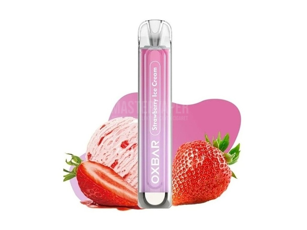 OXBAR C800 - Strawberry ICE Cream - 16mg, produktový obrázek.