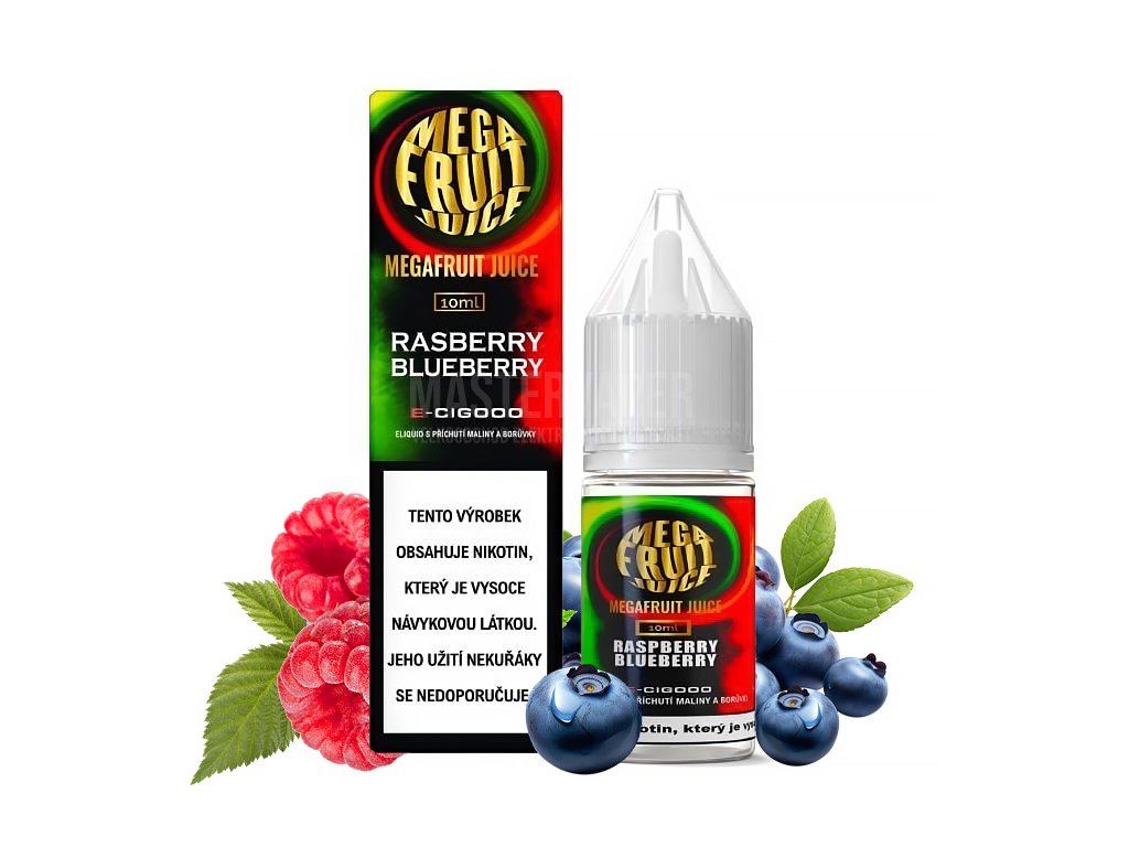 Megafruit Juice - Raspberry Blueberry - 20mg, produktový obrázek.