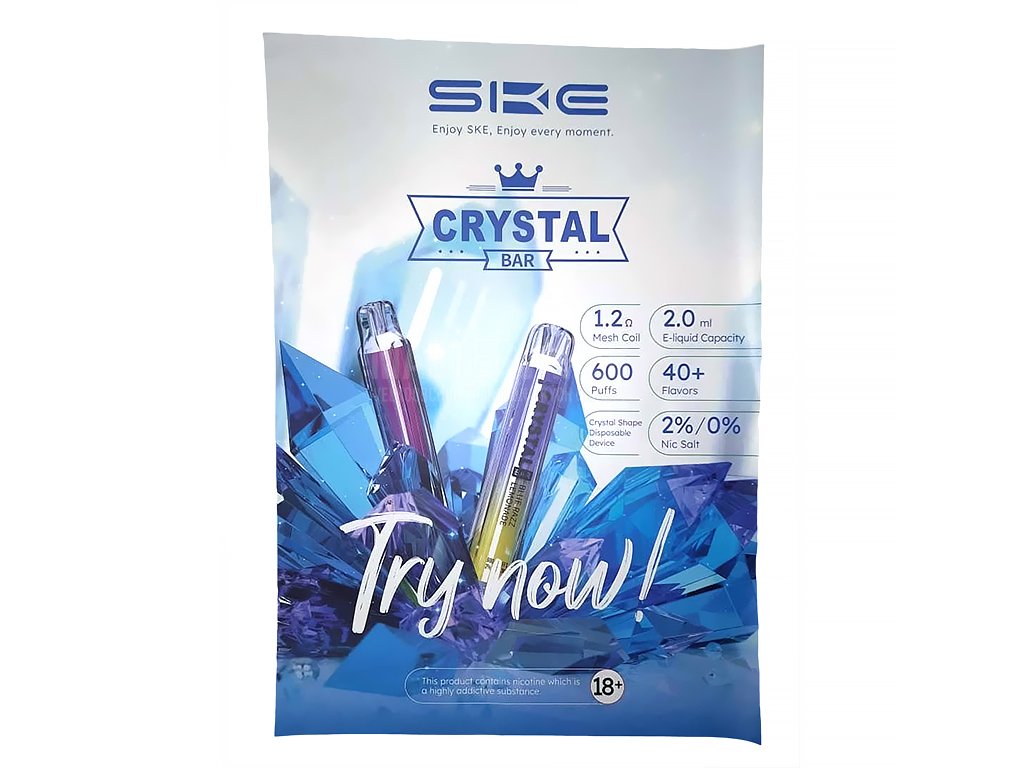 Reklamní plakát samolepka SKE Crystal Bar, produktový obrázek.