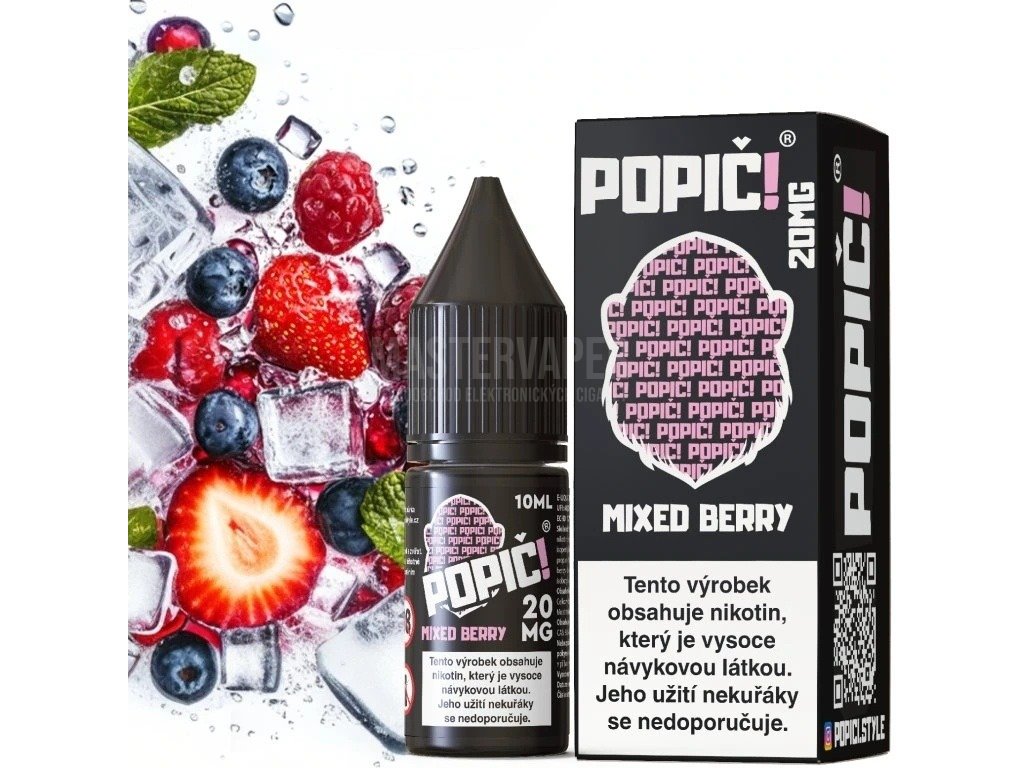 Popič! - Salt e-liquid - Mixed Berry - 10ml - 20mg, 2 produktový obrázek.