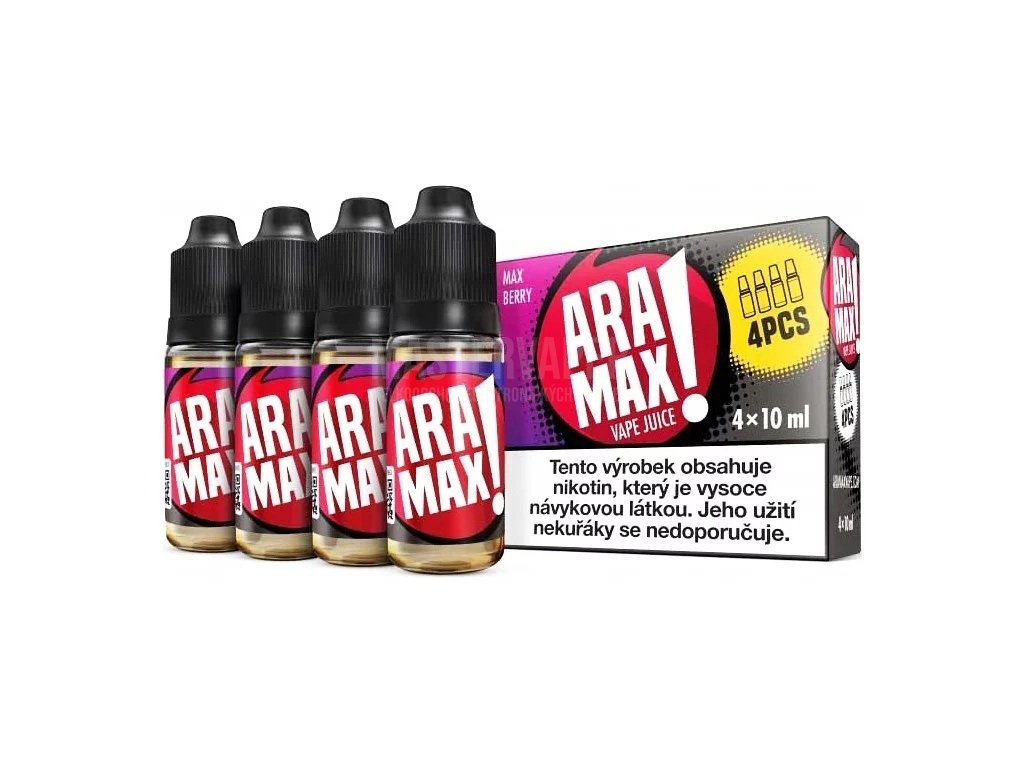 Aramax - Max Berry - 4x10ml - 6mg, produktový obrázek.