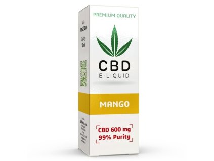 CBD Vape Liquid - 10ml - 600mg - 6% - Mango