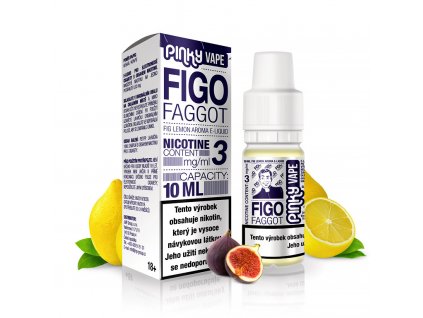 Pinky Vape - E-liquid - 10ml - 6mg - Figo Faggot (Fík & Citron)