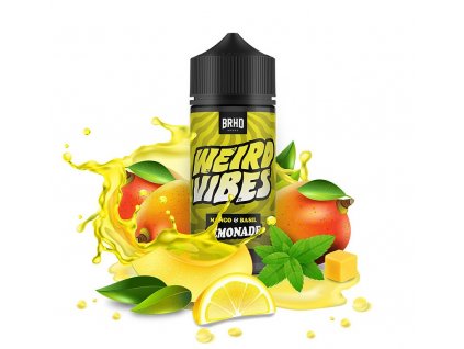 Barehead Weird Vibes - Shake & Vape - Mango & Basil Lemonade (Citronáda s mangem a bazalkou) - 20ml