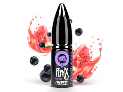 Riot SALT Hybrid - E-liquid - Blackcurrant Watermelon (Černý rybíz a vodní meloun) - 10mg, produktový obrázek.