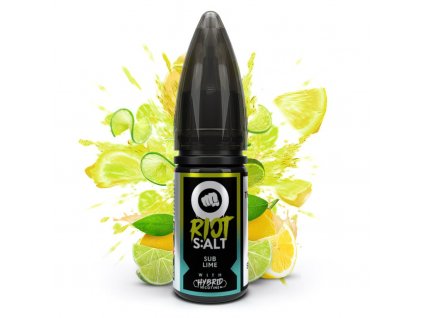 Riot SALT Hybrid - E-liquid - Sublime (Citronovo-limetkový mix) - 20mg, produktový obrázek.