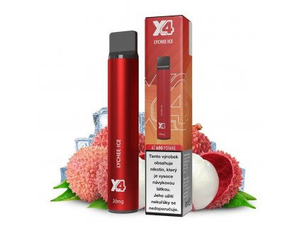 X4 Bar - 20mg - Lychee ICE (Chladivé liči), produktový obrázek