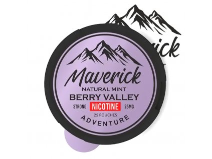 MAVERICK - nikotinové sáčky - Berry Valley - 25mg /g, produktový obrázek.
