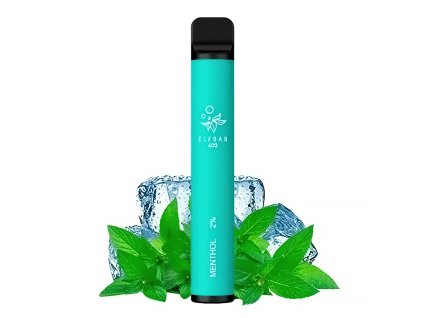 Elf Bar 600 - 20mg - Menthol (Mentol), produktový obrázek.