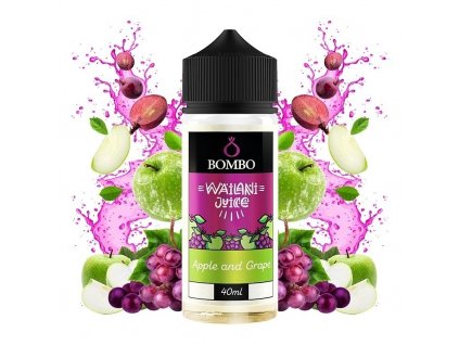 Bombo - Wailani Juice - S&V - Apple & Grape (Jablko a hroznové víno) 40ml, produktový obrázek.