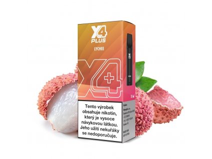 X4 Plus Pod - Cartridge - 20mg - 2ml - Lychee, produktový obrázek.