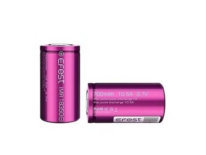 Baterie Efest 18350 700mAh 10,5A, produktový obrázek.