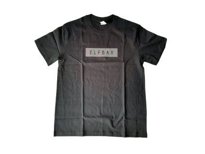 ElfBar tričko černé (Velikost L), produktový obrázek.