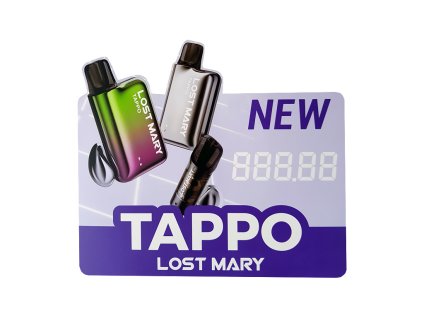 Prodejní cedulka LostMary TAPPO, produktový obrázek.