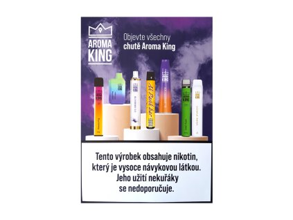 Reklamní plakát AromaKing A3, produktový obrázek.
