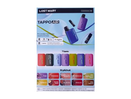LostMary leták TAPPO AIR (A5), produktový obrázek.