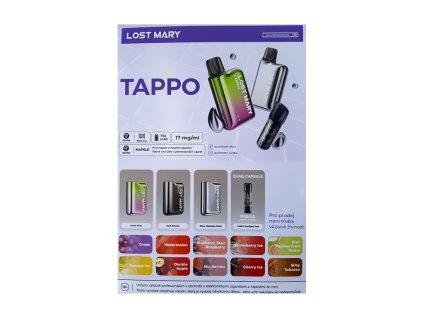 LostMary leták TAPPO (A5), produktový obrázek.