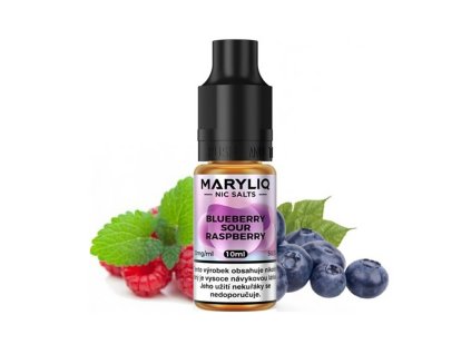 Maryliq - Salt e-liquid - Blueberry Sour Raspberry - 10ml - 20mg, produktový obrázek.