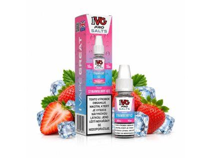 IVG Pro Salts Strawberry ICE 10ml 10mg