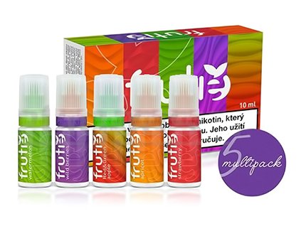 frutie e liquid napln juice variety pack multipack 5x10ml