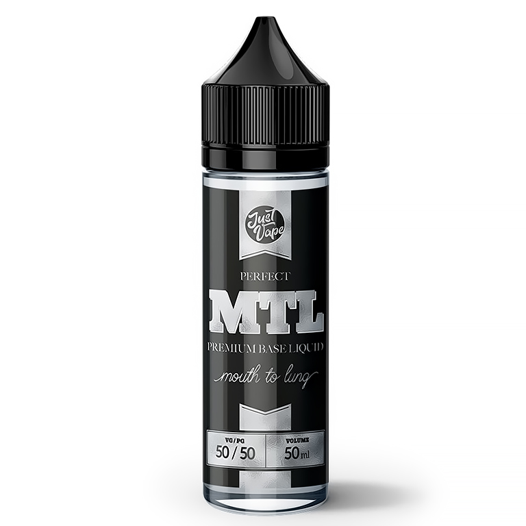 JustVape MTL beznikotinová báze 50VG/50PG 50 ml