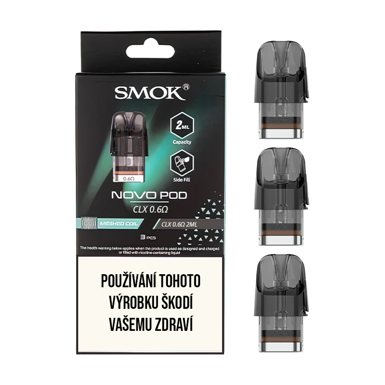 SMOK Novo CLX Pod meshed cartridge 0,6 ohm 2 ml 3 ks