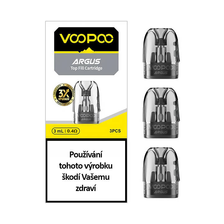 Voopoo Argus Top Fill cartridge CRC 0,4 ohm 2 ml 3 ks