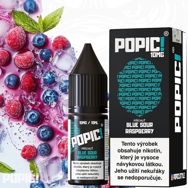 POPIČ! Blue Sour Raspberry 10 ml 10 mg