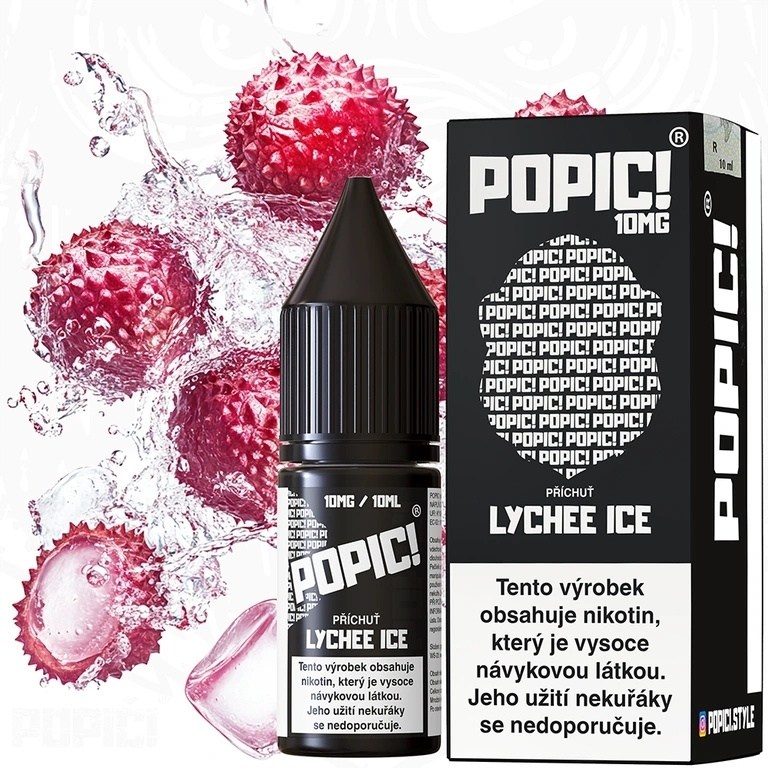 POPIČ! Lychee Ice 10 ml 10 mg