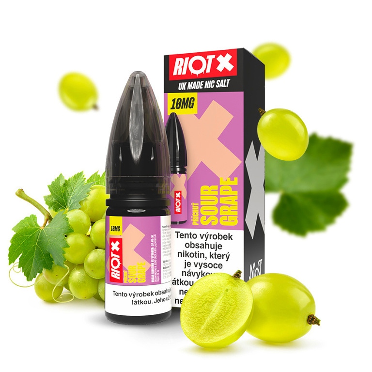 Riot X Salt Sour Grape 10 ml 10 mg