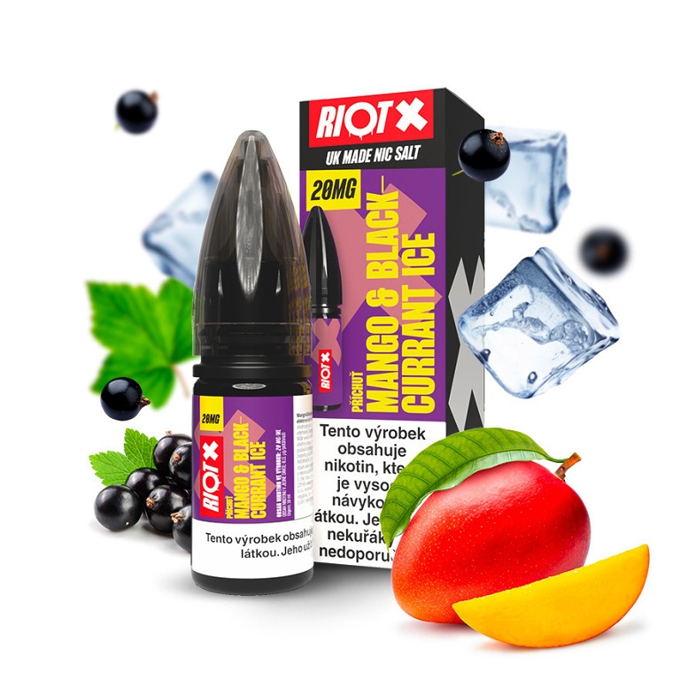 Riot X Salt Mango & Blackcurrant Ice 10 ml 20 mg