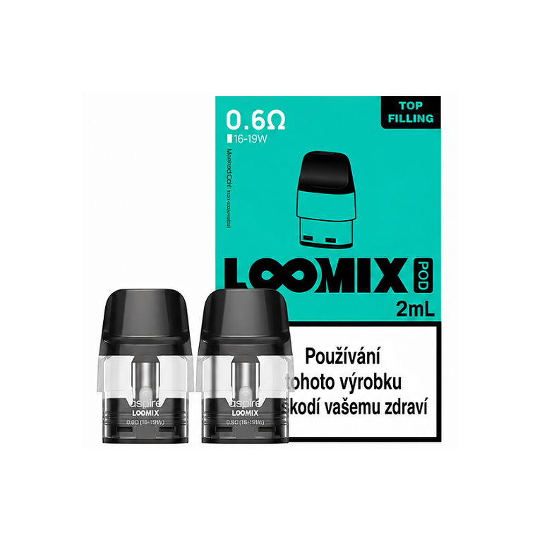 Aspire Loomix Pod cartridge 2ml 0.6ohm 1 ks