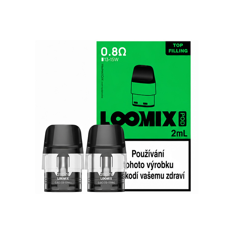 Aspire Loomix Pod cartridge 2ml 0.8ohm 1 ks