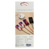 USB datový a nabíjecí kabel 4v1 2x Lighting / 1x micro USB / 1x USB-C - 2.8A, 3 produktový obrázek.