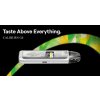 Uwell Caliburn G4 marketingový banner s nápisem Taste Above Everything na černém pozadí s barevnými prvky