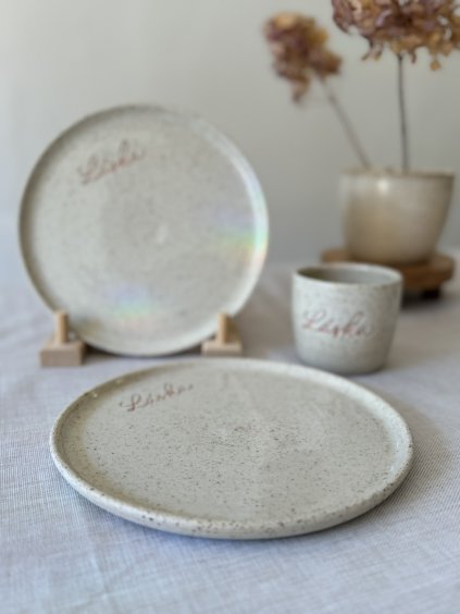 Talíř s nápisem - více variant