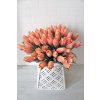 Umělá květina tulipán výška 39 cm oranžový