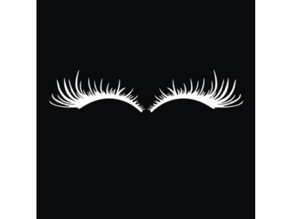 3D Nálepka na auto Lashes (Barva Stříbrná)