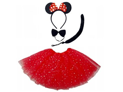Kostým Myška Minnie so sukňou2
