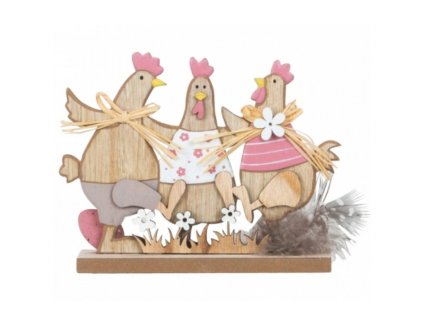 1579 drevena velikonocni dekorace slepicky