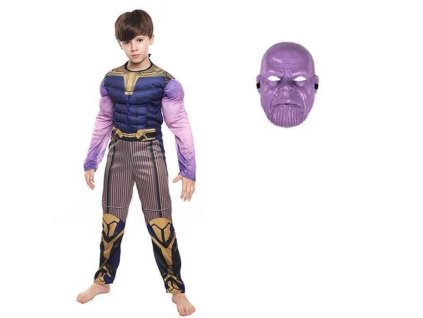 Chlapecký kostým Thanos (Barva Farebná, Veľkosť 100-120cm Veľkosť)