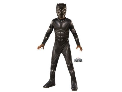 Karnevalový kostým Black Panther (Barva Černá, Veľkosť 104-116 cm Veľkosť)