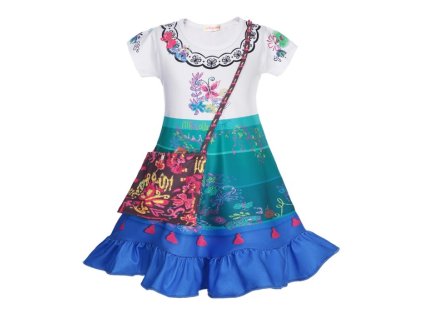 Kostým Encanto Mirabel - 2 druhy (Barva Krátke šaty, Veľkosť 110 Veľkosť)