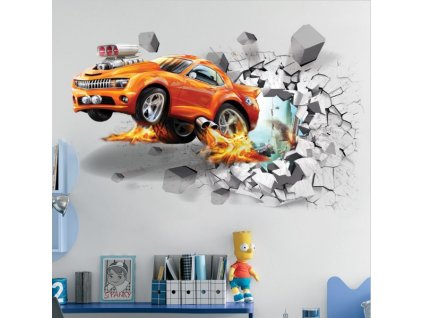 958 3d nalepka na zed auto chevrolet camaro