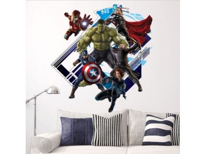 193 3d nalepka na zed avengers hrdinove