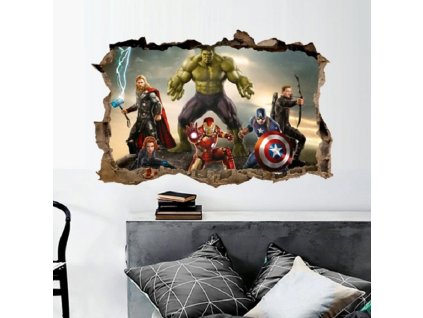 46 3d nalepka na zed avengers ve zdi
