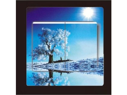 1327 nalepka na vypinac zimni strom