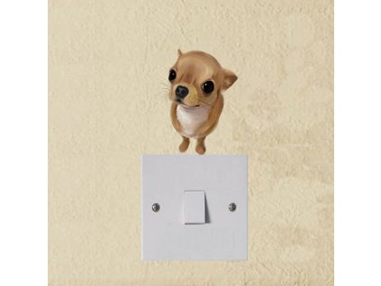 Nálepka nad vypínač Čivava - 3 varianty (Barva 1.)