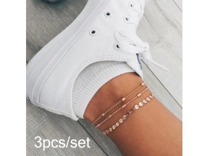 Náramek na nohu - 2 typy (Poradie Zlatá 2.)